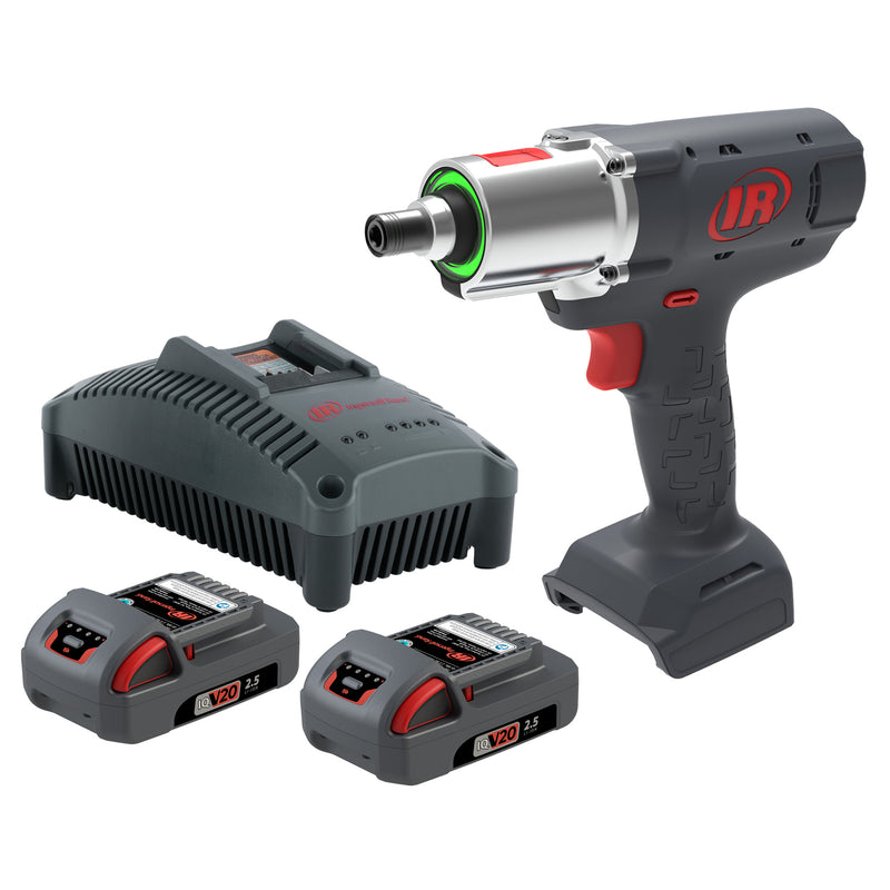 Ingersoll Rand QCN2P04Q4-K2, 1/4" Quick Change 20V Cordless Clutch Tool 2 Battery Kit, 4 Nm, 1160 RPM, Non-Programmable, Pistol