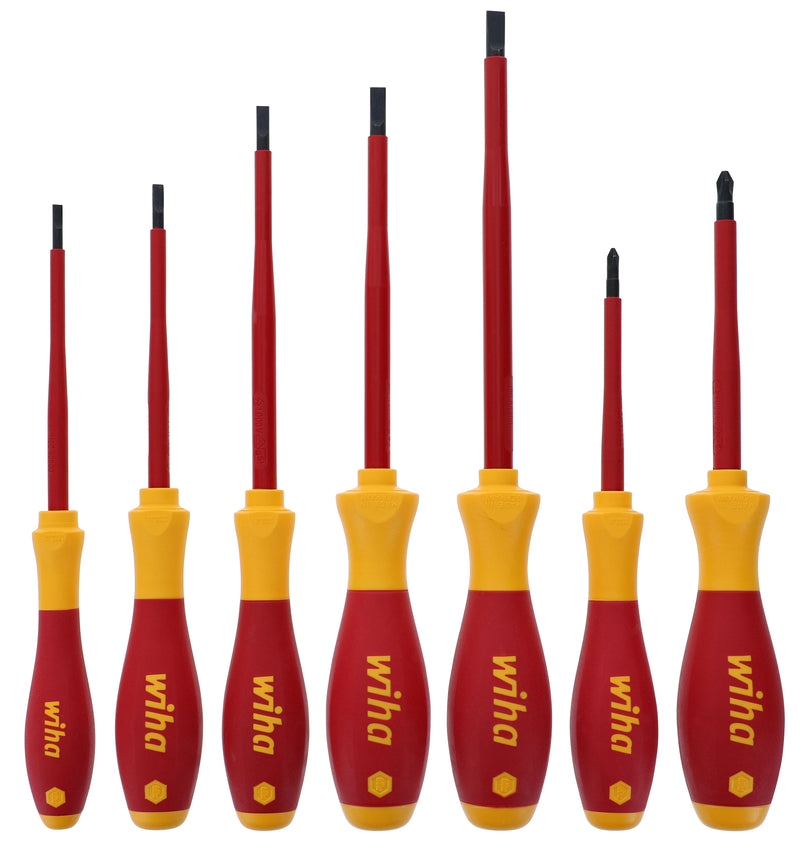 Wiha 32195 7 Piece Insulated SlimLine Screwdriver Set