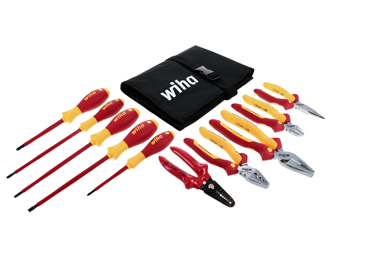 Wiha 32867 10 Piece Insulated Pliers and Screwdriver Set with Square Driver