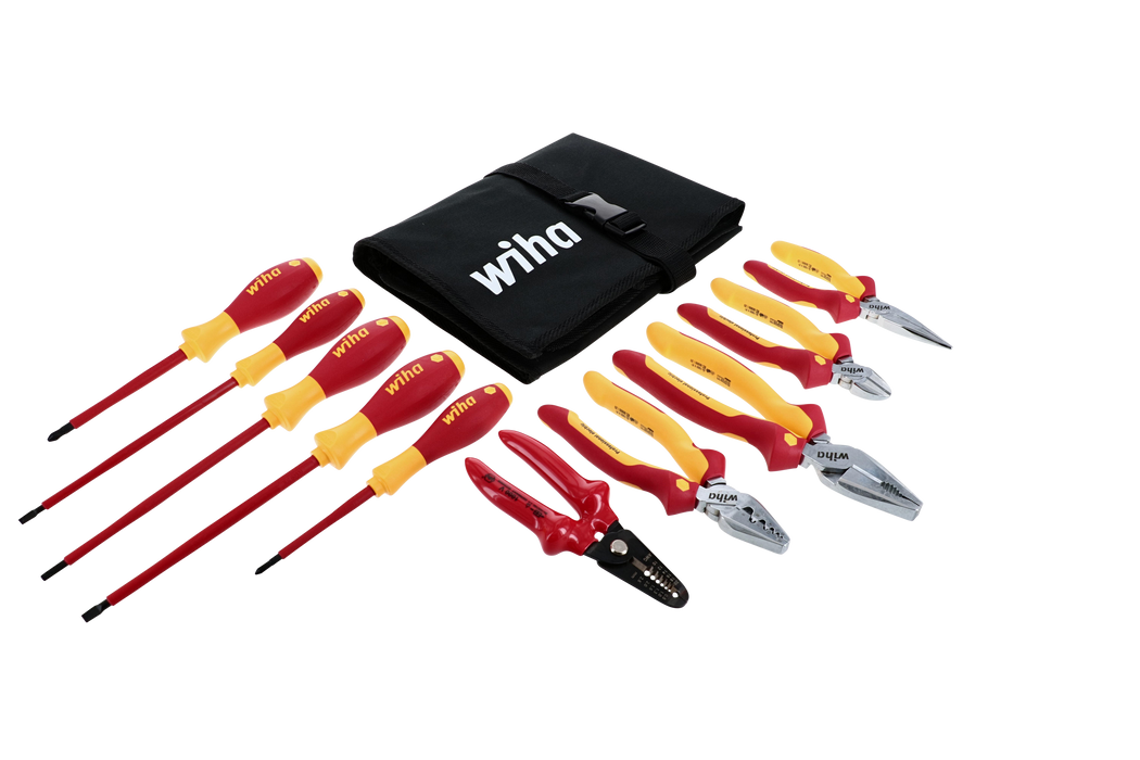 Wiha 32867 10 Piece Insulated Pliers and Screwdriver Set with Square Driver