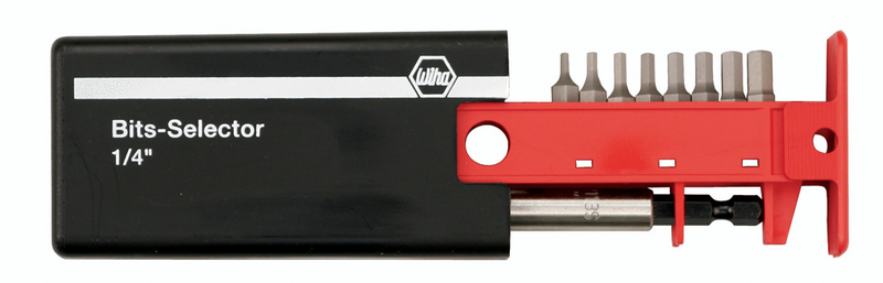 Wiha 79256 9 Piece Hex Bits-Selector and Magnetic Bit Holder Set - 1.5mm - 8.0mm