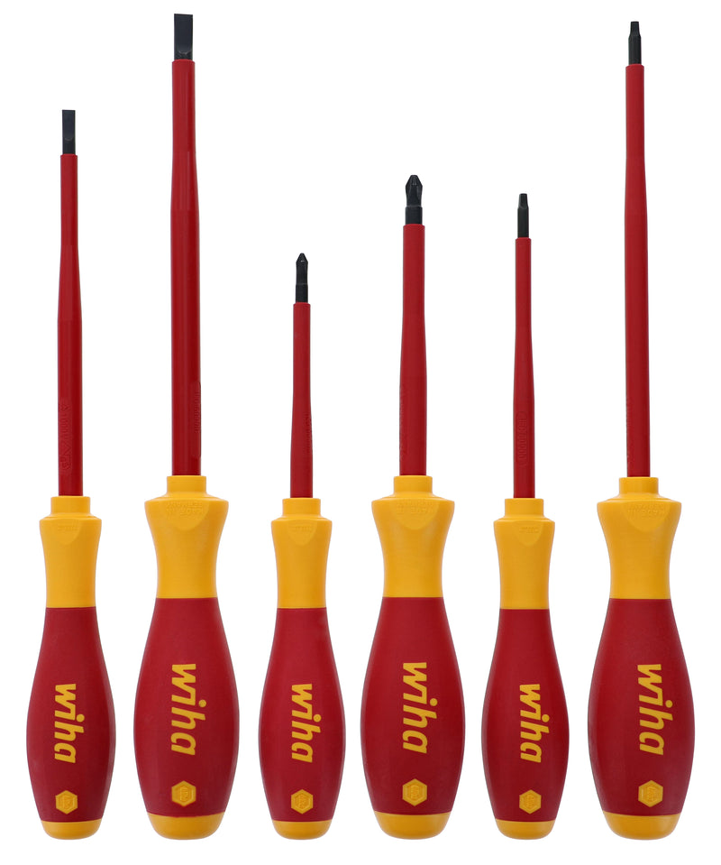 Wiha 32196 6 Piece Insulated SlimLine Screwdriver Set