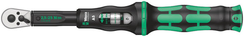 Wera 05075604001, Click-Torque A 5 torque wrench with reversible ratchet, 2.5-25 Nm