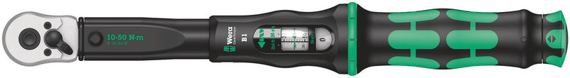 Wera 05075610001, 10-50 Nm Torque Range, Adjustable, Click, Click-Torque B Torque Wrench
