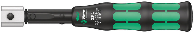 Wera 05075670001, 1.8-18 ft-lb (2.5-25 Nm) Torque Range, Preset, Click, Click-Torque XP Torque Wrench