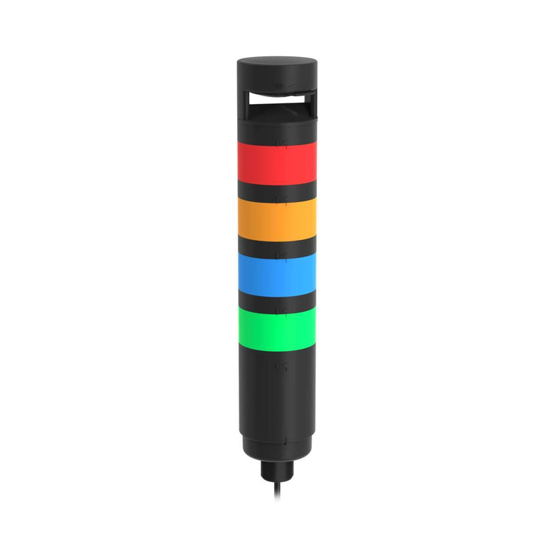 Banner 97464, TL70ZBGYRA, TL70 Tower Light, Black Housing: 4-Color Audible Indicator