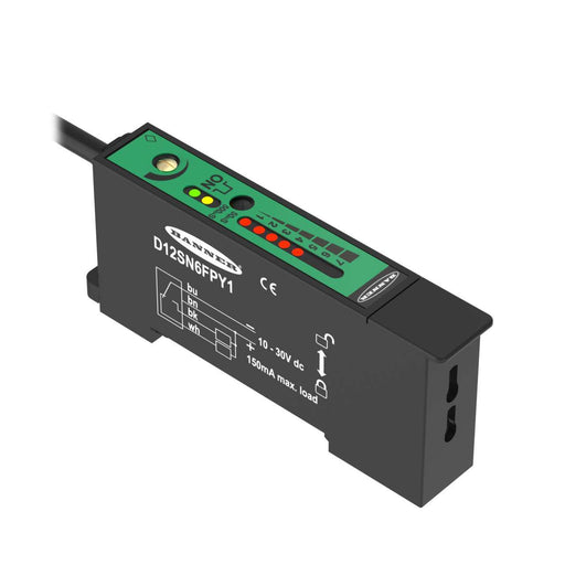 Banner 35501, D12SN6FPY1, D12 Series: High Speed Plastic Fiber Optic