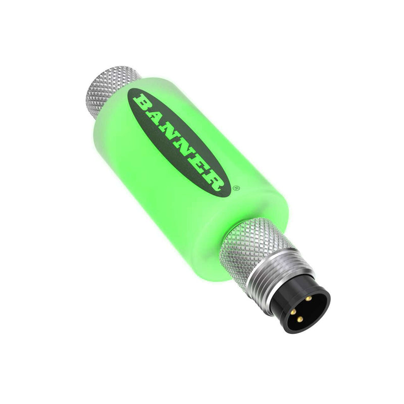 Banner 813668, S15LGYPM8Q4, S15L Series: 2-Color In-Line Sensor Status Indicator