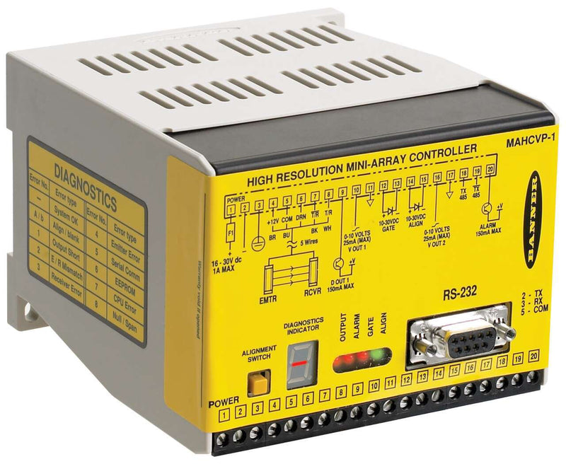 Banner 61331, MAHCVP-1, High-Res MINI-ARRAY: Controller w/PNP Outputs