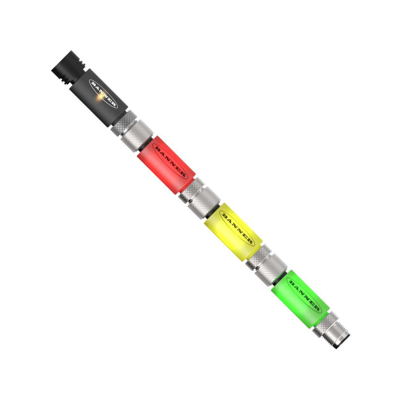 Banner 812585, TL15GYRAQ, TL15 Series Kit: 3-Color Audible In-Line Status Indicator