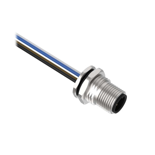 Banner 814623, BR-M12M4R9-0.5, Receptacle 4-pin Male