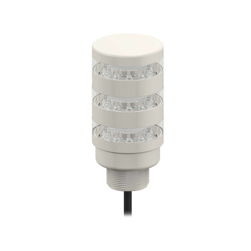 Banner 42965, TL50BLG1Y1R1C, TL50BL Tower Light, Gray Housing: 3-Color Indicator