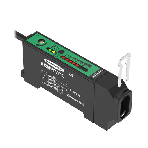 Banner 35508, D12SP6FVY1Q, D12 Series: High Speed Glass Fiber Optic