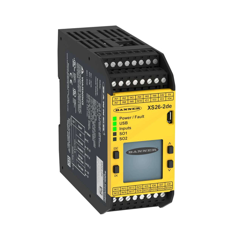 Banner 85064, XS26-2DE, XS26-2DE Safety Controller: Expandable