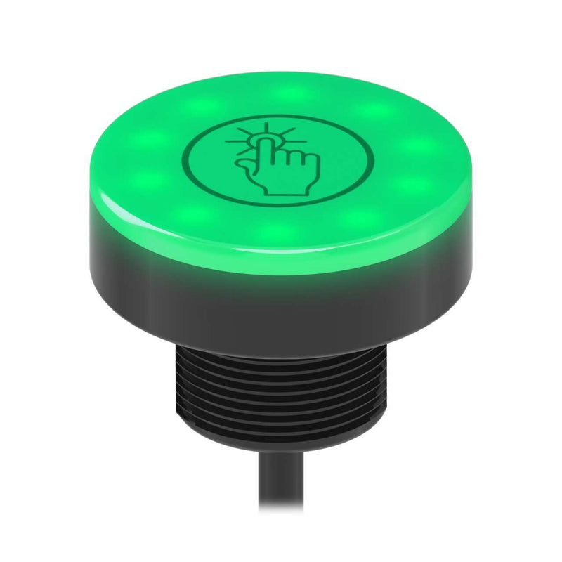 Banner 806120, DK-K50PTCAMGRY3Q, Show the K50 Pro Touch Button with Advanced Animation and Logic Control - Compact (Flat) Top