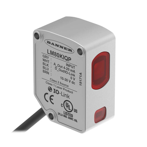 Banner 807393, LM80KIQP, Laser Displacement Sensor