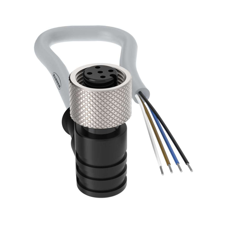 Banner 818253, BC-M12F4A-G22-10-HF20, Cordset: Single-Ended M12