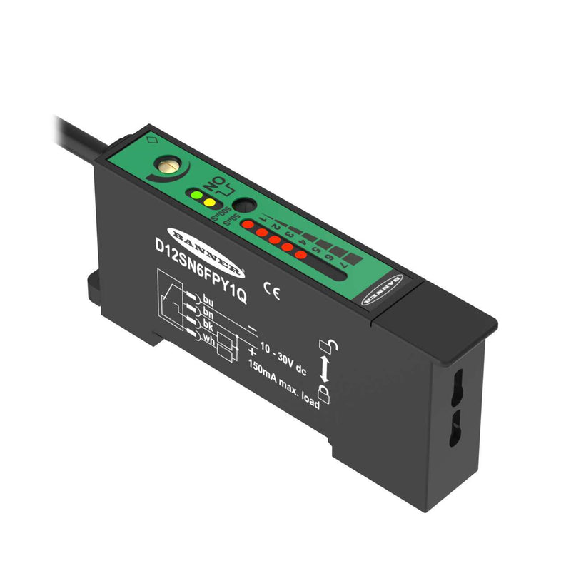 Banner 35503, D12SN6FPY1Q, D12 Series: High Speed Plastic Fiber Optic