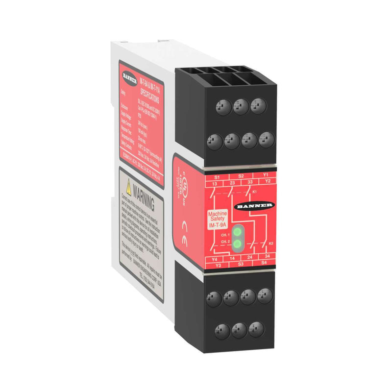 Banner 805569, IM-T-9A -805569, Relay Module for Safety Light Curtain/Control w EDM