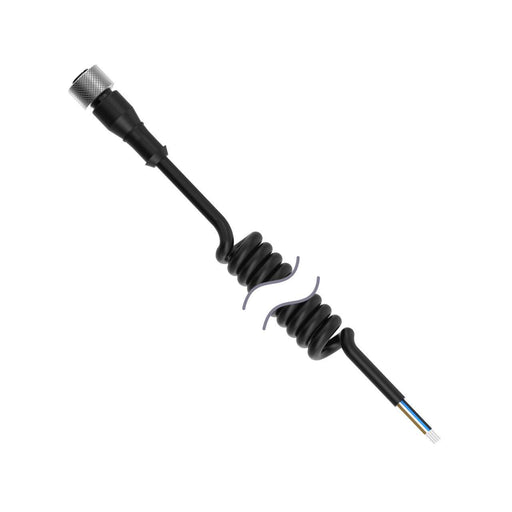 Banner 812772, MQDC-403.3M-PUR-C, Cordset: A-Code M12 to Flying Leads Single-Ended Coiled