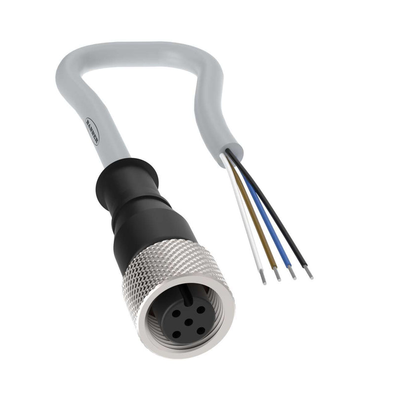 Banner 818248, BC-M12F4-G22-15-HF20, Cordset: Single-Ended M12