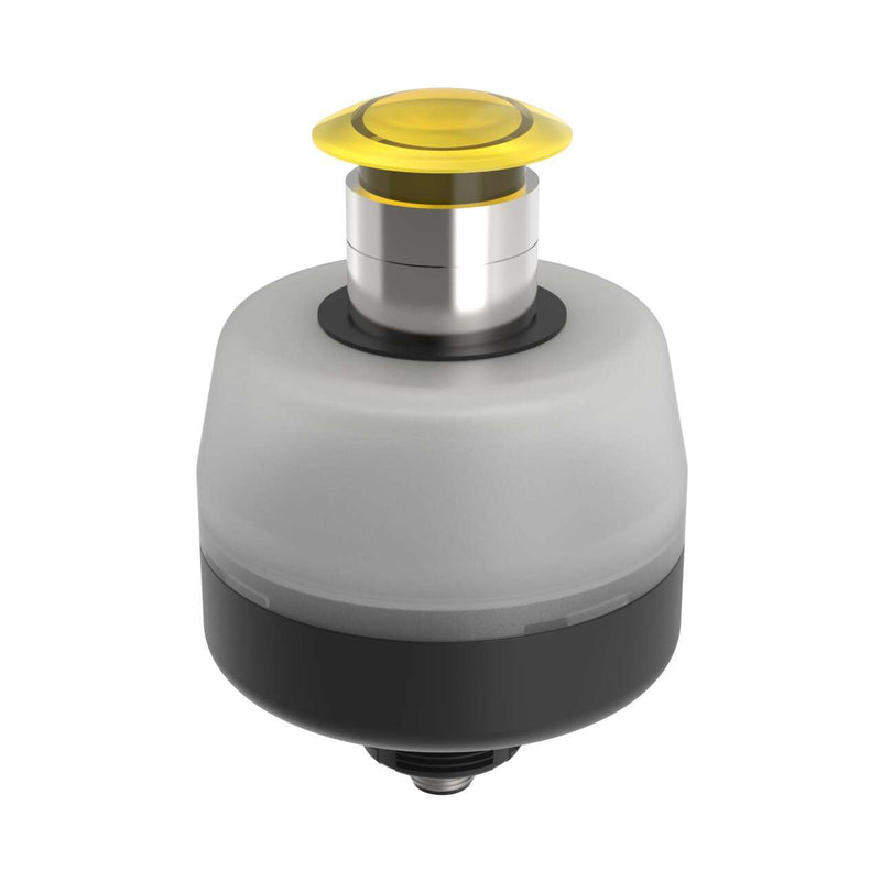 Banner 804827, OS80PMLY1GYQ, OS80 Operator Station: Push Button, Yellow