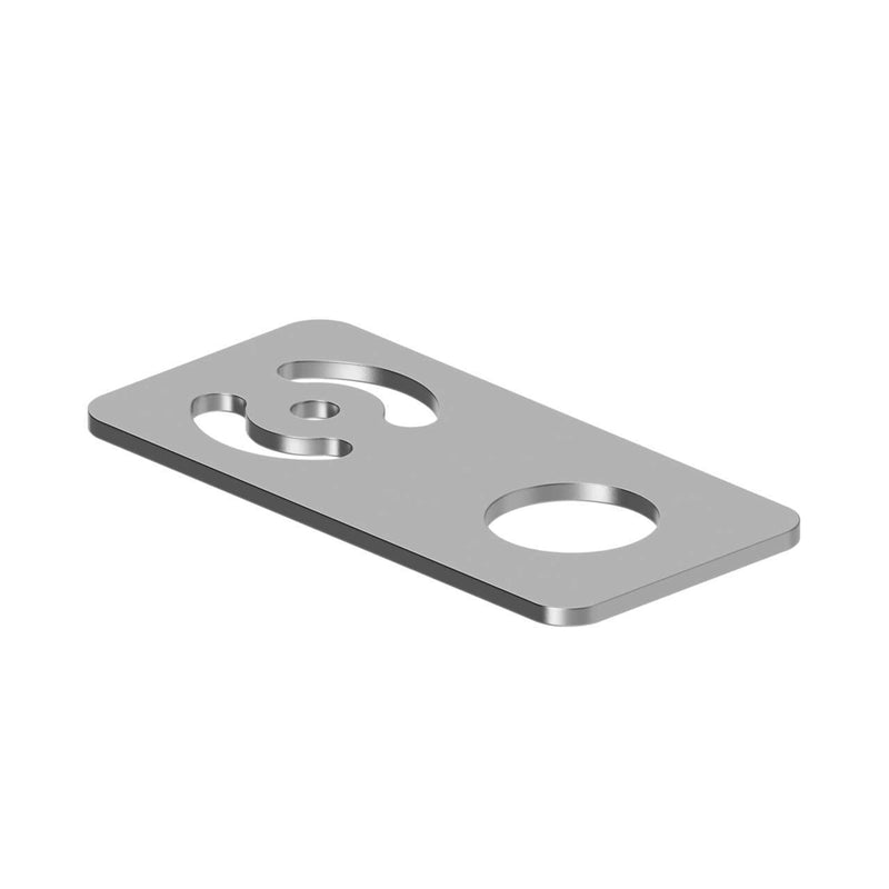 Banner 10778, SMBAMS22P, SMBAMS22P AUTOMOTIVE BRACKET, SMBAMS22P, P/N 147094, CRS ZINC, 22MM HOLE, FLAT PLATE