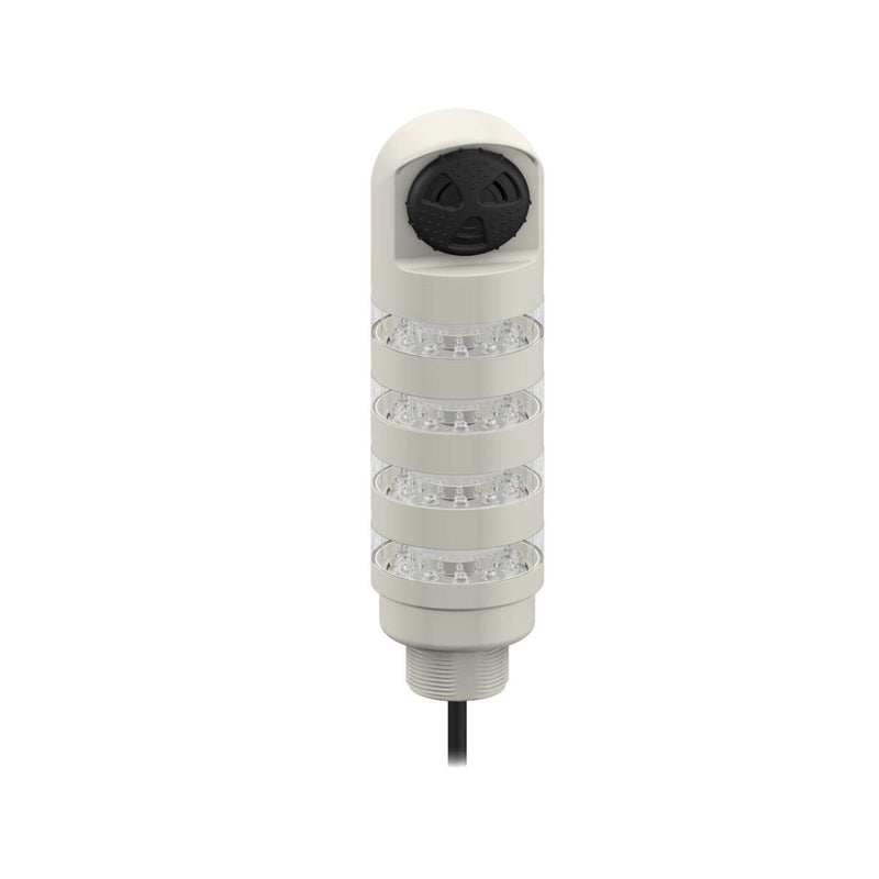Banner 93841, TL50BLW2B2Y2R2ALS3C, Beacon Tower Light, Gray Housing: 4-Color Sealed