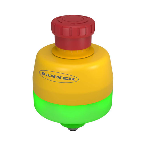 Banner 26628, SSA-EB1PLGR-12ECQ8, SSA-EB1 30 mm Mount Emergency Stop Push Button