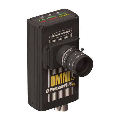 Banner 79928, P4O1.3R-OC, PresencePLUS P4 Omni Right-Angle w/OCR-OCV