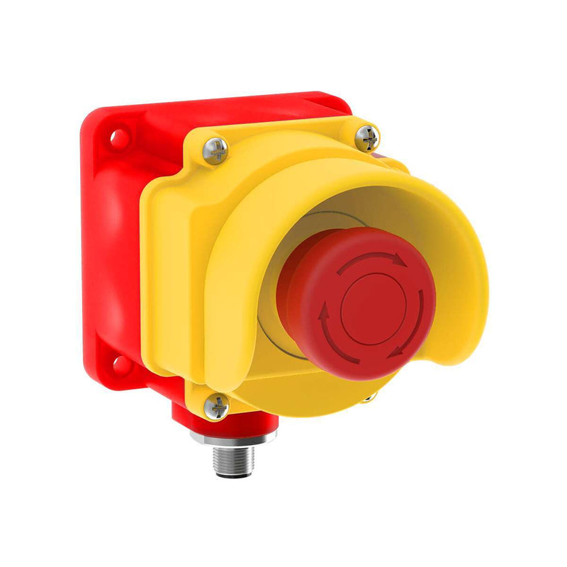 Banner 815421, SSA-EB1PLGRS1-02ED1Q5A, Emergency Stop: Flush Mounting 40 mm Push Button