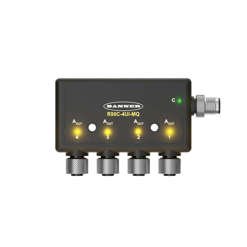 Banner 814903, R90C-4UI-MQ-814903, R90C Series: 4-port Modbus to Analog Hub