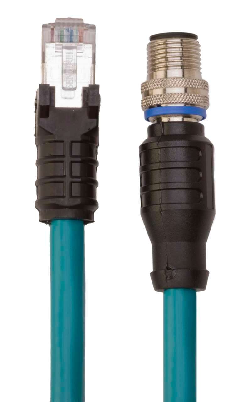 Banner 79991, STP-MAQDC-815, Cordset: Male M12 to Male Side-Snap RJ45