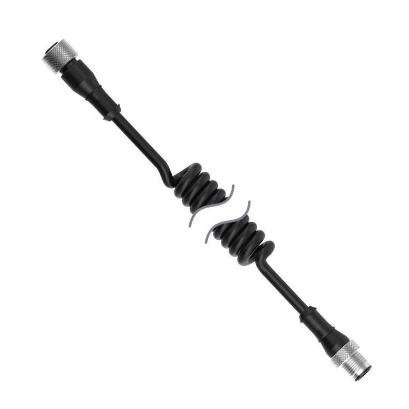 Banner 812762, MQDEC-401.7M-PUR-C, Cordset: Double-Ended Coiled A-Code M12