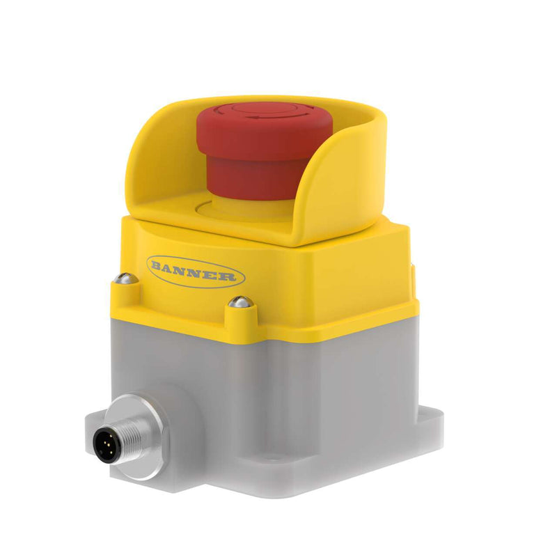 Banner 812400, SSA-EB1PLS1-12ED1Q8, Emergency Stop: Flush Mounting 40 mm Push Button