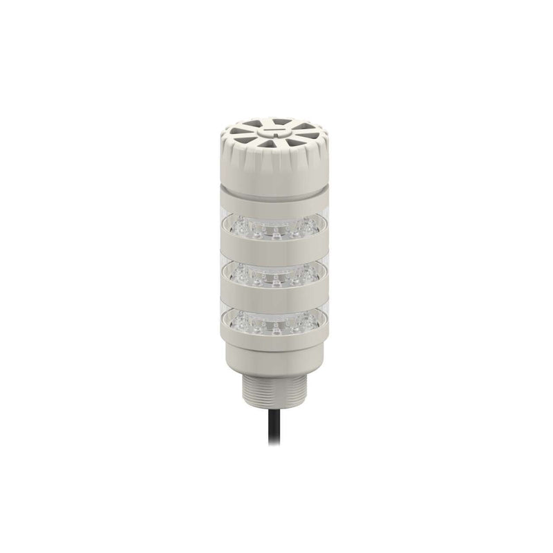 Banner 19227, TL50BLGYRAC, TL50BL Tower Light, Gray Housing: 3-Color Audible Indicator