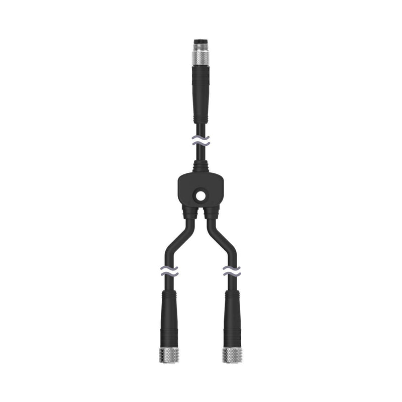 Banner 811742, CSB-M841M841M841, Splitter M8M 4-pin to M8F 4-pin / M8F 4-pin M12 Straight Connectors