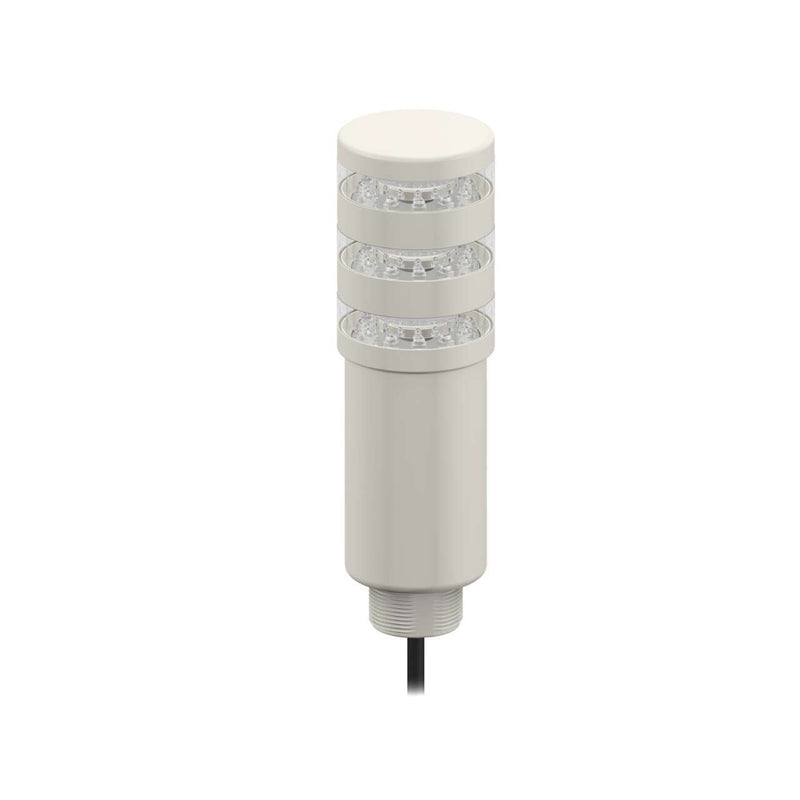 Banner 85563, TL50BLZGYR2C, Beacon Tower Light, Gray Housing: 3-Color Indicator