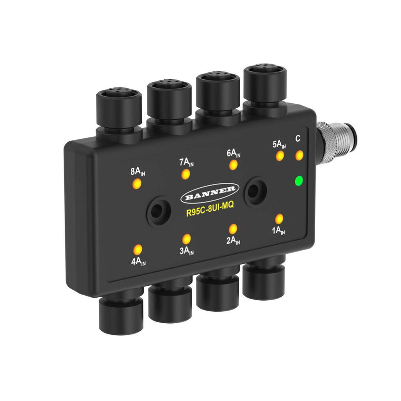 Banner 814472, R95C-8UI-MQ, R95C Series: 8 Port Analog Modbus Hub