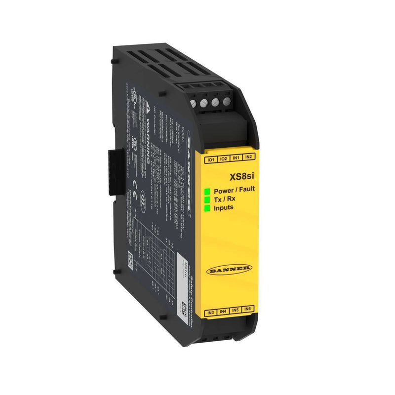Banner 85070, XS8SI, Safety Controller Expansion Module: 8 Terminal Input Module