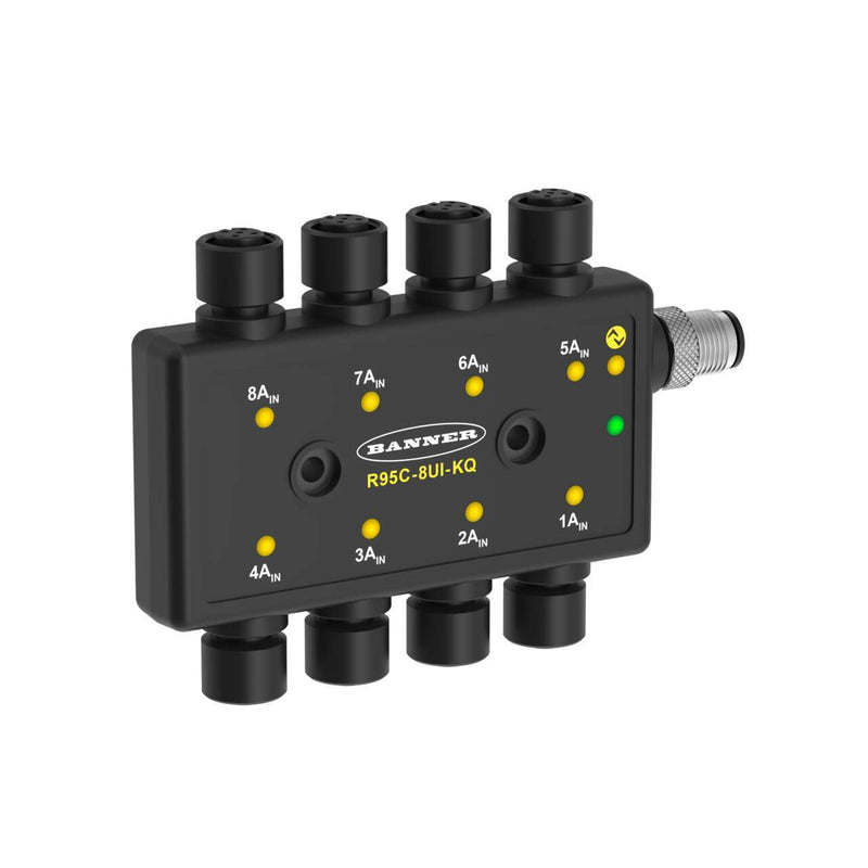 Banner 814555, R95C-8UI-KQ, R95C Series: 8 Port Analog IO-Link Hub