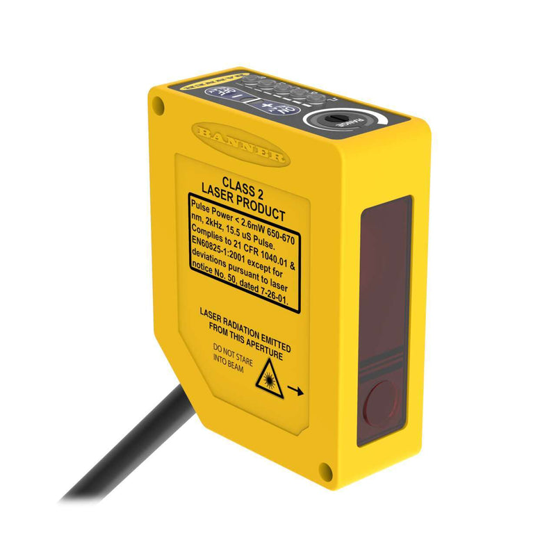 Banner 71890, Q60BB6LAF2000 W/30, Q60 Series: Adjustable-Field Laser (Class 2)