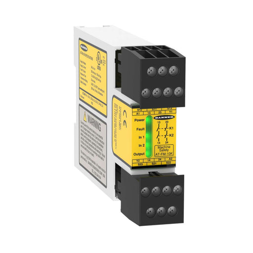 Banner 60698, AT-FM-10K, Safety Relay Module for Two-Hand Control Buttons