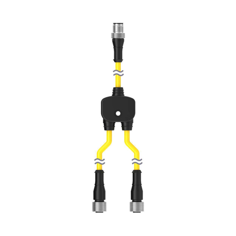 Banner 93337, CSB-M12515M1251, M12 QD Splitter Cable