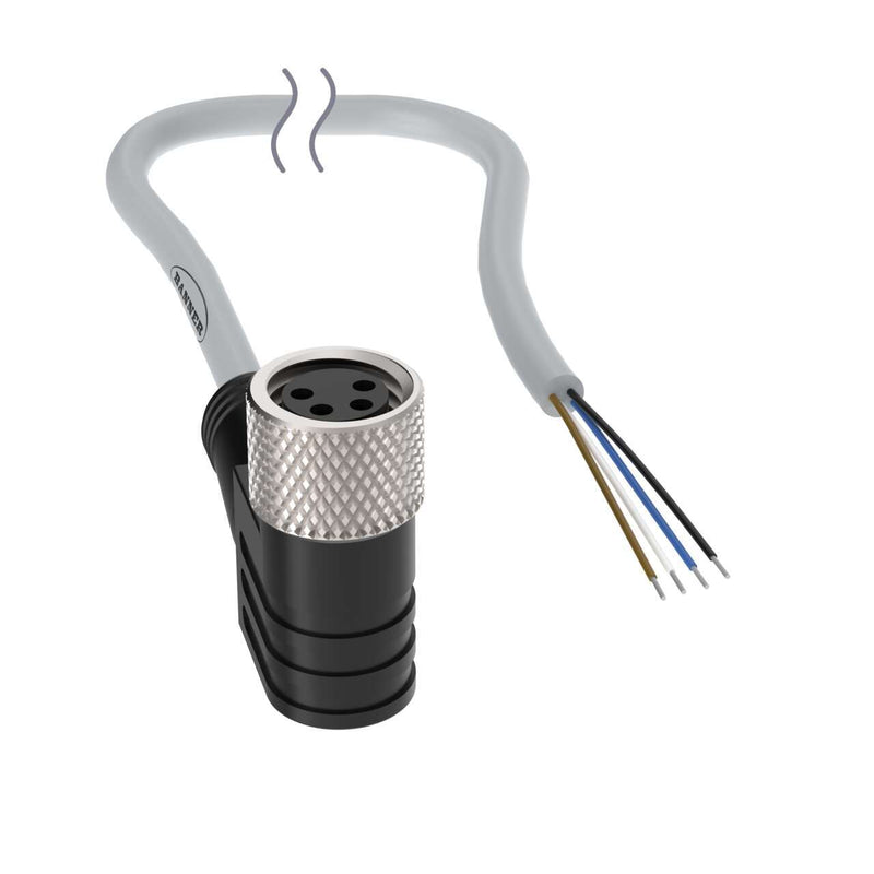 Banner 818294, BC-M8F4A-G24-8-HF20, Cordset: Single-Ended M8