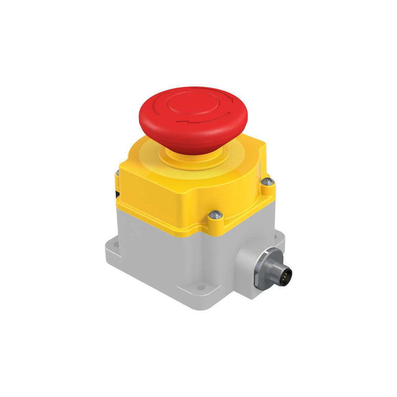 Banner 87274, SSA-EB2PLXR-12ED1Q8, Emergency Stop: Flush Mount 60 mm Push Button