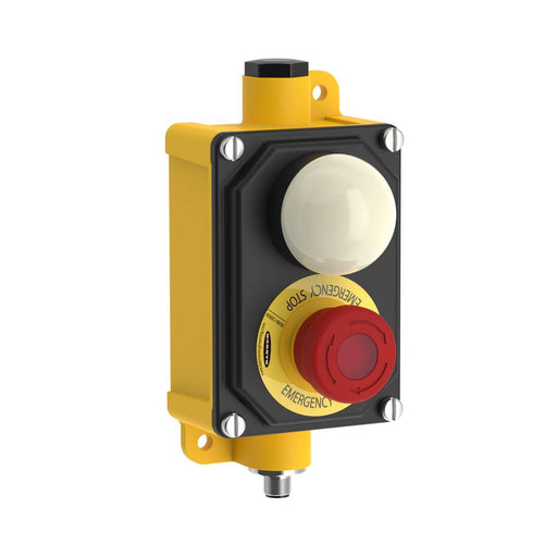 Banner 809209, SSA-EB1PL2-12EB1Q12K50LT, Illuminated E-Stop Button (Push On): 2 NC/1 NO