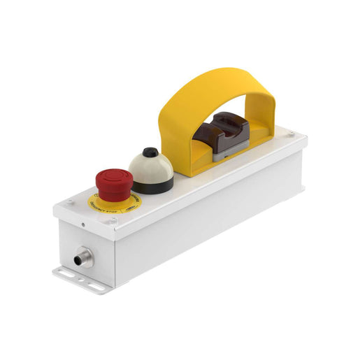 Banner 96229, SSA-EB1PL2-12EMAQ12VTBYLK50E, Illuminated E-Stop Button (push on) 2 NC/1 NO