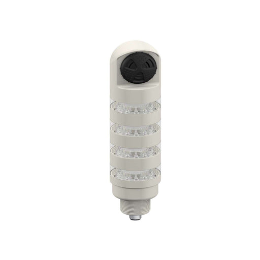 Banner 809298, TL50PBL4ALSCQ, TL50 Pro Tower Light with Sealed Loud Audible, Beacon, Gray Housing: 4 Lighted Segments