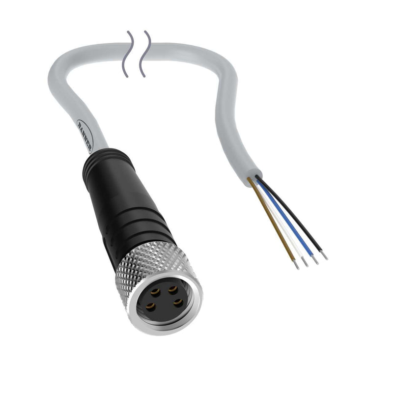 Banner 818290, BC-M8F4-G24-15-HF20, Cordset: Single-Ended M8